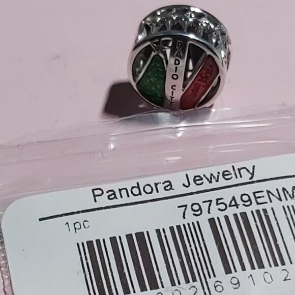 Auth Pandora *RETIRED* Sterling Silver RADIO CITY MUSIC HALL Charm 797549ENMX - Picture 4 of 11